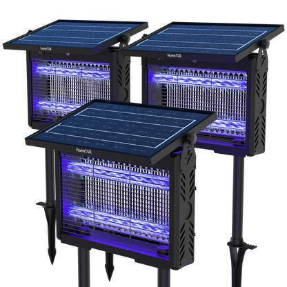 HomeTGR BZ2 Solar Bug Zapper Waterproof - Covers 3300 SQ.FT