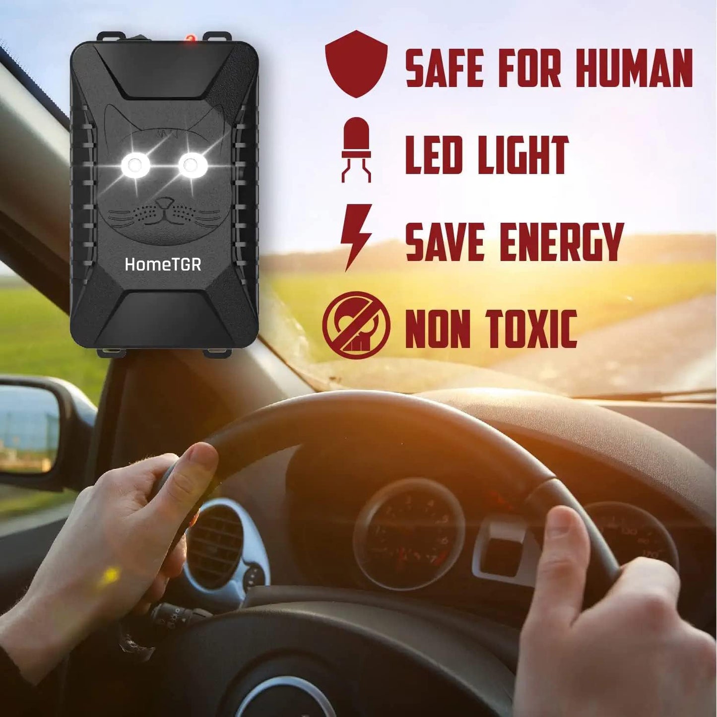 HomeTGR Animal Repeller Away from Car